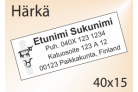 Härkä Tarra 40 x 15 mm